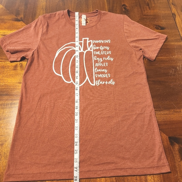 Women's Fall Theme Pumpkin Shirt Size Medium - Picture 3 of 8